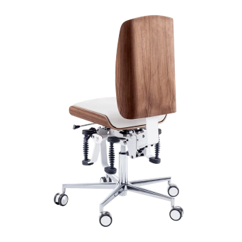 Zdrowotne krzesło  RUCK STOOL Bioswing, CPL Orzech, biały