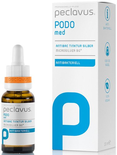 peclavus® PODOmed tynktura AntiBAC z mikrosrebrem, 20 ml