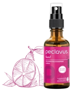 peclavus hand oczyszczająco pielęgnujący spray do rąk, cytrynowy, 50 ml