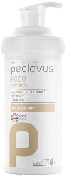 peclavus® PODOdiabetic krem do stóp z olejkiem drzewa herbacianego, 500 ml