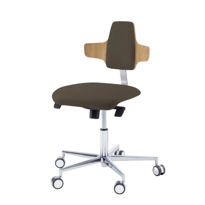 Krzesło podologiczne RUCK STOOL dynamic, napoleon, CPL Dąb, espresso 