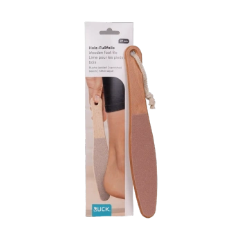 RUCK® Pilnik drewniany do pedicure, dwustronny, 1 szt.
