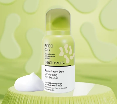 peclavus PODOcare pianka dezodorująca do pocącej się skóry stóp 35 ml