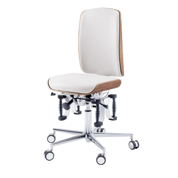 Zdrowotne krzesło  RUCK STOOL Bioswing, CPL Orzech, biały