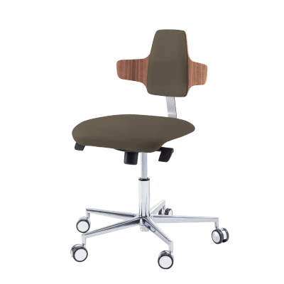 Krzesło podologiczne RUCK STOOL dynamic, napoleon, CPL Orzech, espresso 