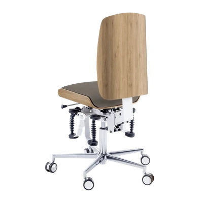 Krzesło zdrowotne RUCK STOOL bioswing, CPL Dąb, mocca