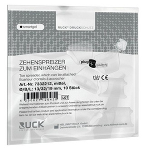 RUCK® smartgel plug+switch, separator palcowy, średni, 10 szt.