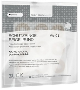 RUCK® silicon, krążek silikonowy, 9 szt  Ø 2,5 cm
