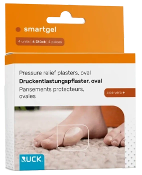 RUCK smartgel owalne plastry odciążające, uniwersalny rozmiar, 53 × 36 mm, 4 sztuki