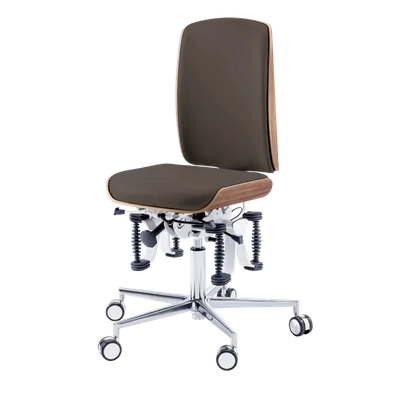 Zdrowotne krzesło RUCK STOOL Bioswing, CPL Orzech, espresso