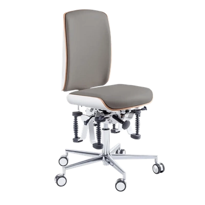 Krzesło zdrowotne RUCK STOOL Bioswing, CPL Biały, kamienny