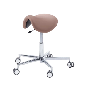 RUCK STOOL saddle taboret podologiczny taupe krótki podnośnik