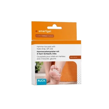 RUCK® smartgel, orteza na palec młotkowy z potrójnym pierścieniem, lewa, S/M, 4 szt.