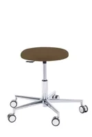 Taboret podologiczny RUCK STOOL round, espresso, długi podnośnik