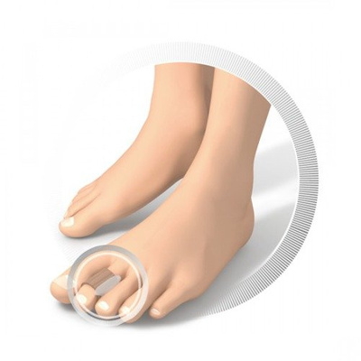 RUCK® smartgel, pierścienie ochronne na palce - profilowane, duży, 4 sztuki