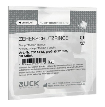 RUCK® smartgel, obrączki na palce, duży, Ø 22 mm, 10 szt.