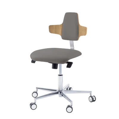 Krzesło podologiczne RUCK STOOL dynamic, napoleon, CPL Dąb, kamienny