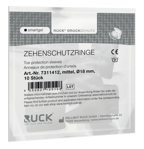RUCK® smartgel, obrączki na palce, średni, Ø 18 mm, 10 szt.