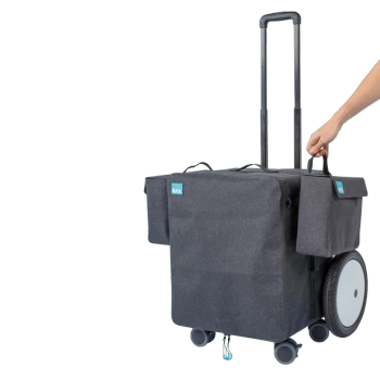 RUCK solid Trolly zestaw z mobilną szafką podologiczną, torbą na akcesoria i kołami 12 cali