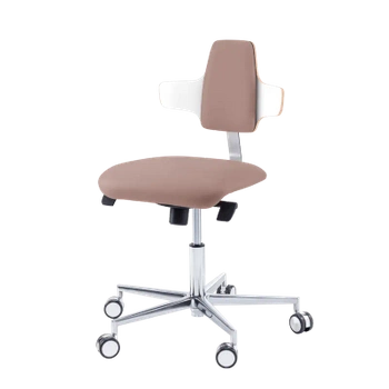 Krzesło podologiczne RUCK STOOL dynamic, napoleon, CPL Biały, taupe 