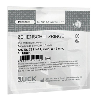 RUCK® smartgel, obrączki na palce, mały, Ø 12 mm, 10 szt.