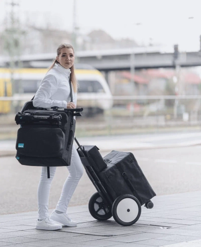 RUCK solid Trolly zestaw z mobilną szafką podologiczną, torbą na akcesoria i kołami 12 cali