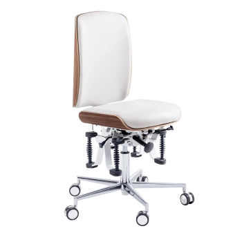 Zdrowotne krzesło  RUCK STOOL Bioswing, CPL Orzech, biały