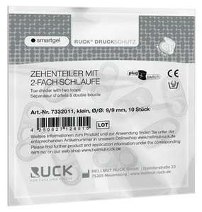 RUCK smartgel plug+switch podwójny separator żelowy międzypalcowy z wymiennymi wkładkami S 10 szt.