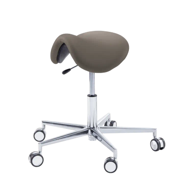 RUCK STOOL saddle taboret podologiczny mocca krótki podnośnik