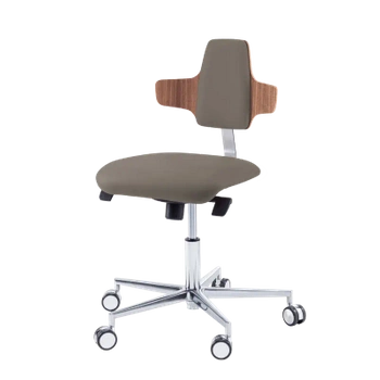 Krzesło podologiczne RUCK STOOL dynamic, napoleon, CPL Orzech, mocca 