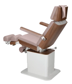 Profesjonalny fotel kosmetyczno-podologiczny RUCK® MOON, taupe, CPL orzech
