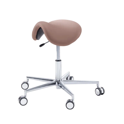 RUCK STOOL saddle taboret podologiczny taupe długi podnośnik