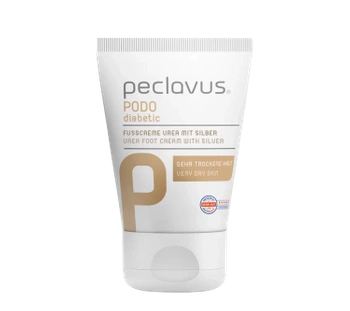 peclavus PODOdiabetic krem do stóp z mocznikiem i mikrosrebrem, 30 ml