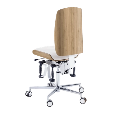 Krzesło zdrowotne RUCK STOOL bioswing, CPL Dąb, biały