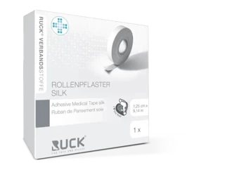 RUCK® plaster w rolce, jedwabny 1,25 cm/9,14 m