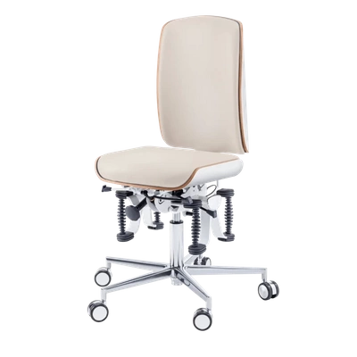 Krzesło zdrowotne RUCK STOOL Bioswing, CPL Biały, natural
