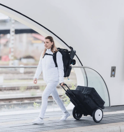 RUCK solid Trolly zestaw z mobilną szafką podologiczną, torbą na akcesoria i kołami 12 cali