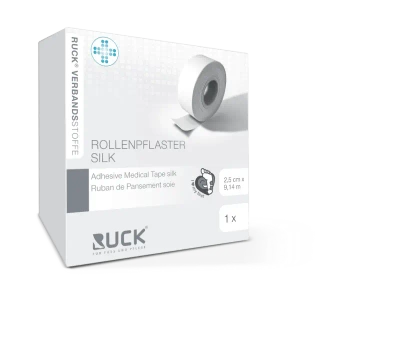 RUCK® plaster w rolce, jedwabny 2,5 cm/9,14 m