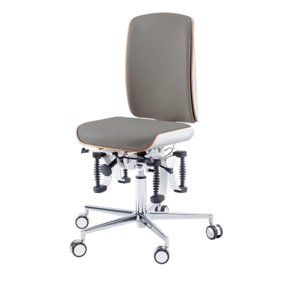 Krzesło zdrowotne RUCK STOOL Bioswing, CPL Biały, kamienny