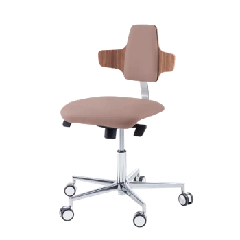 Krzesło podologiczne RUCK STOOL dynamic, napoleon, CPL Orzech, taupe 