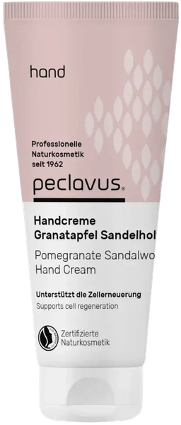 Krem do rąk peclavus® hand Granat i Drzewo Sandałowe wspiera regenerację komórek 100 ml