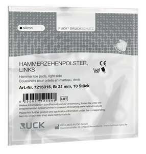 RUCK® silicon, podkładka na palec młotkowy, lewa, 10 szt.