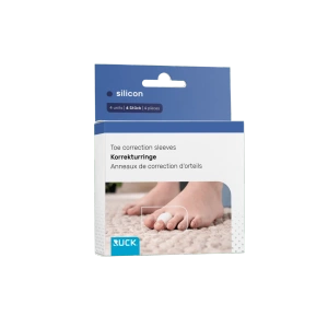 RUCK silicon pierścienie korekcyjne na palce, S, 4 szt.