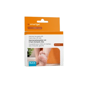 RUCK® smartgel, orteza na palec młotkowy z potrójnym pierścieniem, lewa, L/XL, 4 szt.