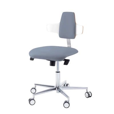 Krzesło podologiczne RUCK STOOL dynamic, napoleon, CPL Biały, ocean
