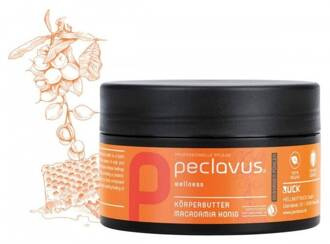 peclavus® wellness masło do pielęgnacji ciała orzechy makadamia i miód, 250 ml