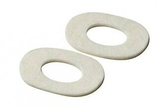 RUCK® basic, orteza filcowa krążki owalne, białe, 3 mm, 40 szt.