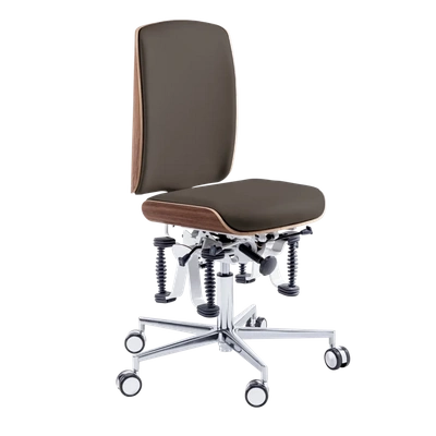 Zdrowotne krzesło RUCK STOOL Bioswing, CPL Orzech, espresso