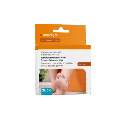 RUCK® smartgel, orteza na palec młotkowy z potrójnym pierścieniem, lewa, S/M, 4 szt.
