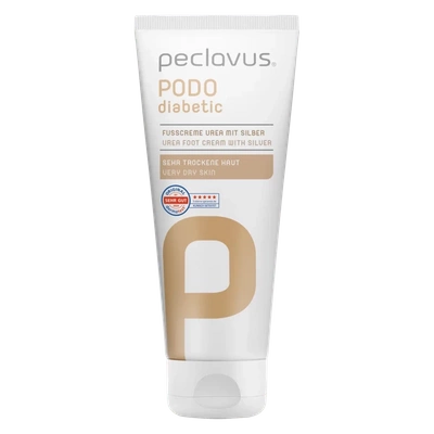 peclavus PODOdiabetic krem do stóp z mocznikiem i mikrosrebrem, 100 ml